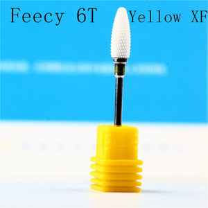 Cortador de fresado para manicura, molino de cerámica, máquina de manicura, cortador para pedicura, limas eléctricas para uñas, broca Feecy